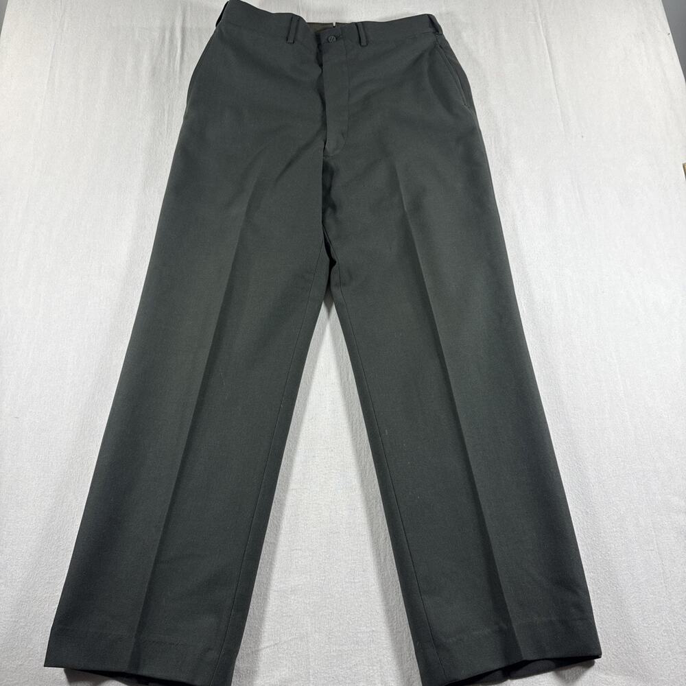 Vintage US Army Wool Serge Trousers Mens 30x30 Green Shade 44 Uniform Vietnam